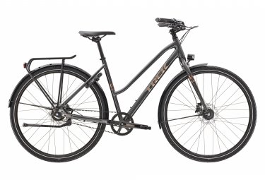 Trek citybike district 4 eq stagger shimano alfine 8v 700 mm grau lithium 2023