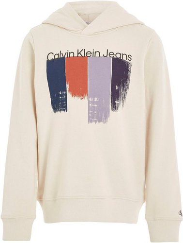 Calvin Klein Jeans Kapuzensweatshirt PLACED BRUSHSTROKES HOODIE