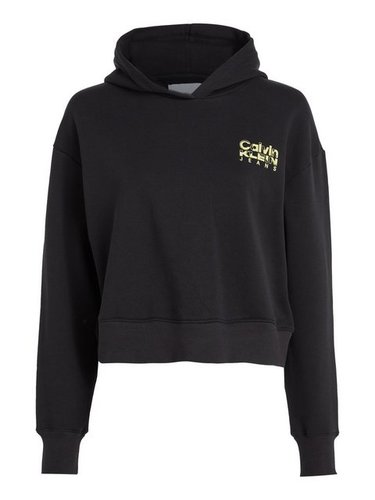 Calvin Klein Jeans Kapuzensweatshirt COLORFUL ARTWORK CROPPED HOODIE