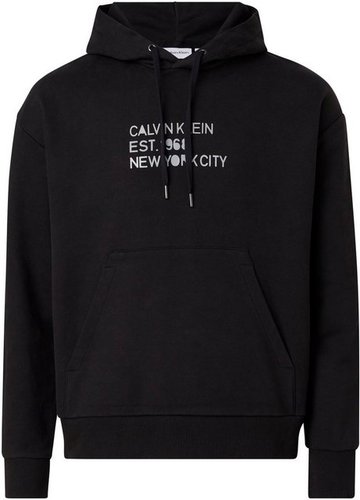 Calvin Klein Kapuzensweatshirt MIXED PRINT STENCIL LOGO HOODIE