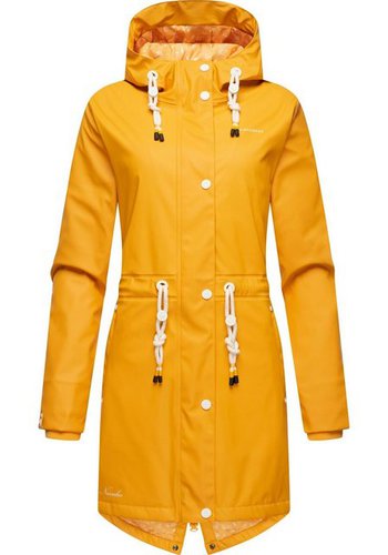 Navahoo Regenjacke Flower of Ocean Wasserdichter Damen Outdoor Regenmantel