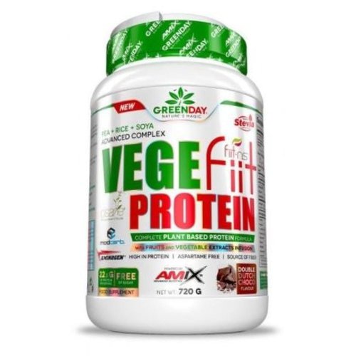 Amix Vegetfiit Protein Chocolate Cacahuete Caramelo 720g Durchsichtig