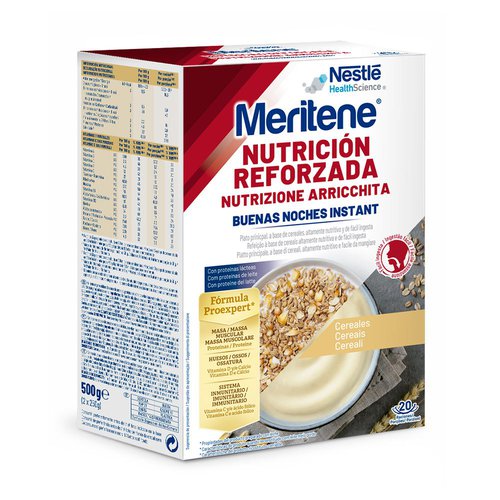 Meritene Good Night Cereals 500 Gr Instant Puree Cereals Durchsichtig