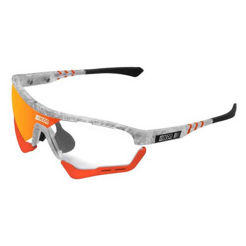 Scicon Aerotech Photochromic Sunglasses Weiß Red MirrorCAT1-3