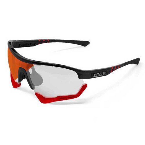 Scicon Aerotech Xl Photochromic Sunglasses Schwarz Red MirrorCAT1-3