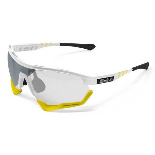 Scicon Aerotech Xl Photochromic Sunglasses Weiß Silver MirrorCAT 1-3