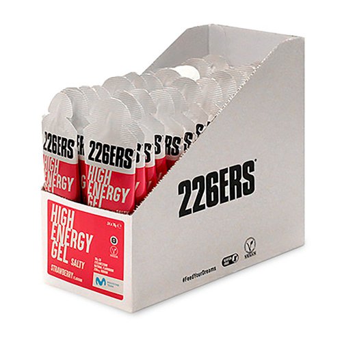 226ers High Sodium-salty Schachtel Mit Energiegelen Erdbeere 76g 24 Einheiten