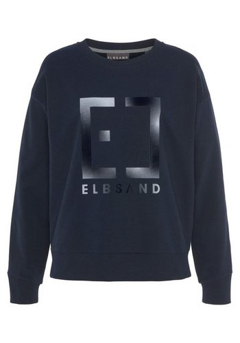 Elbsand Sweatshirt Fionni mit großem Logoprint