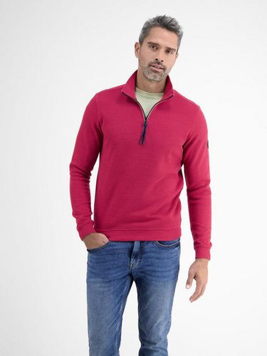 Lerros Sweatshirt Sweat-Troyer in Ripp-Qualität