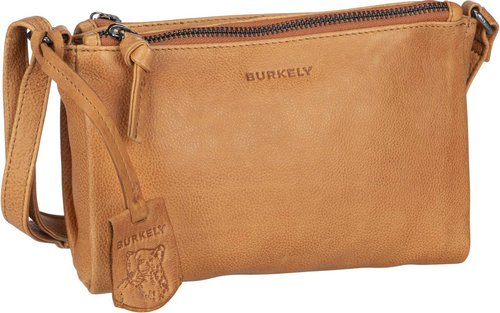 Burkely Just Jolie Double Zip Crossbody Bag  in Cognac (1.3 Liter), Umhängetasche