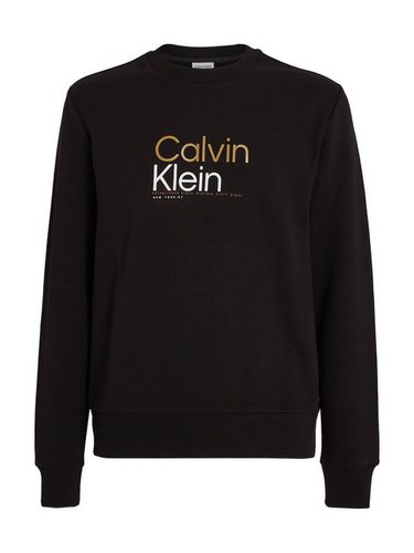 Calvin Klein Sweatshirt MULTI COLOR LOGO SWEATSHIRT mit Markenlabel
