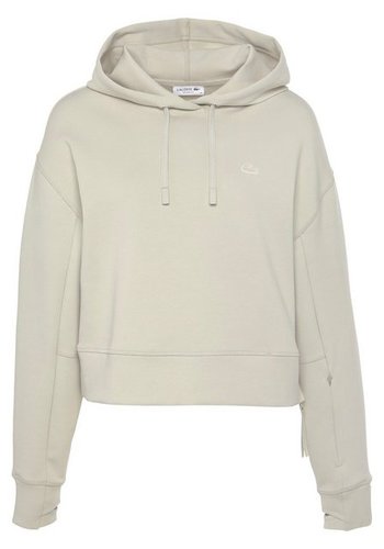 Lacoste Hoodie mit Daumenlöchern im Ärmel