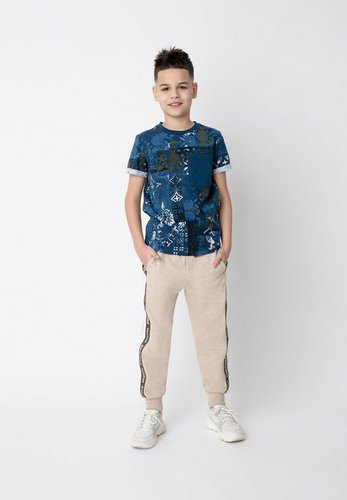 Gulliver Sweathose Casual Jogginghose mit bedruckten Seitenstreifen