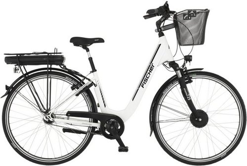 Fischer Fahrrad E-Bike CITA ECU 2200 522, 7 Gang Shimano Nexus Schaltwerk, Nabenschaltung, Frontmotor, 522 Wh Akku, (mit Fahrradschloss)