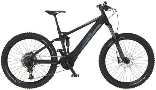 Fischer Fahrrad E-Bike MONTIS 6.0i Fully 504 44, 12 Gang SRAM SX 11-50 Kettenschaltung Schaltwerk, Kettenschaltung, Mittelmotor, 504 Wh Akku