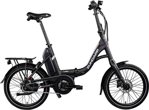 Zündapp E-Bike X20, 7 Gang Shimano Nexus Schaltwerk, Nabenschaltung, Mittelmotor, 400 Wh Akku