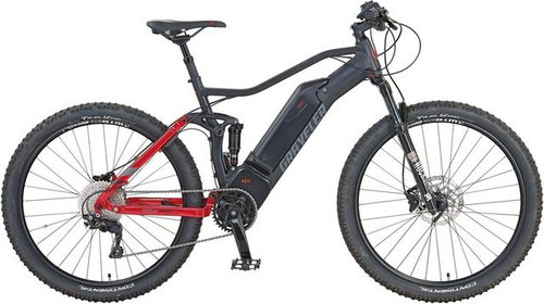 Prophete E-Bike Graveler e9000, 10 Gang Shimano Deore XT Schaltwerk, Kettenschaltung, Mittelmotor, 672 Wh Akku