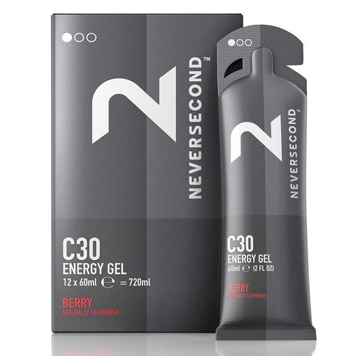 Neversecond C30 Schachtel Mit Energiegelen Beere 60ml 12 Einheiten