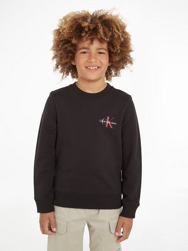 Calvin Klein Jeans Sweatshirt MONOGRAM CN SWEATSHIRT mit Logodruck