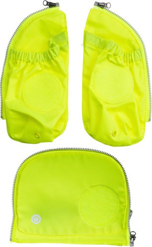 Ergobag LED Fluo Seitentaschen Zip-Set  in Gelb (1 Liter), Zubehör