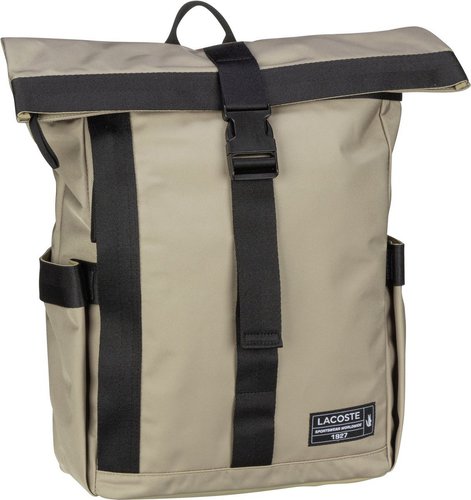 Lacoste Rucksack / Daypack Outdoor Croc Sailor Backpack Viennois/Black (14.9 Liter)