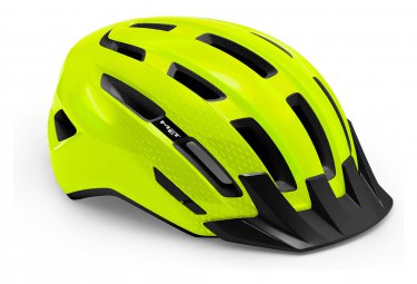 MET erfullte downtown mips helm glossy neon yellow