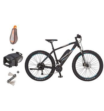 Prophete E-Bike »Graveler e9400«, 24 Gang Shimano Shimano Deore Schaltwerk, Kettenschaltung, Heckmotor 250 W, inkl. Pannenset und Tasche