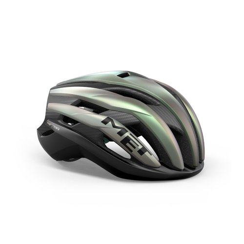 MET Trenta 3K Carbon MIPS Helm Grau Grün, Größe L