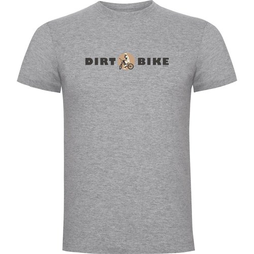 Kruskis Dirt Bike Short Sleeve T-shirt Grau S Mann
