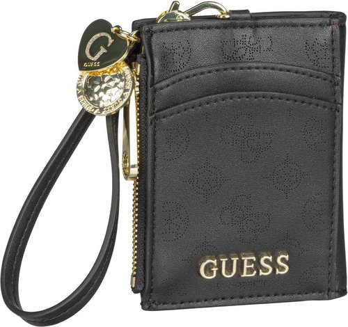 Guess Kartenetui Jacaline Card Case Keyring Black (0.1 Liter)