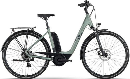 R Raymon E-Bike CityRay E 1.0, 8 Gang Tektro RD-T350 Schaltwerk, Mittelmotor, 400 Wh Akku