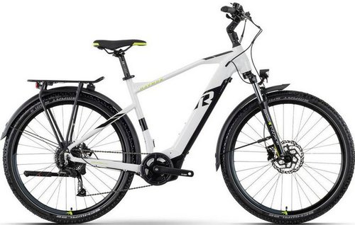 R Raymon E-Bike CrossRay E 5.0 Herren, 9 Gang Tektro RD-M350 Schaltwerk, Mittelmotor, 500 Wh Akku