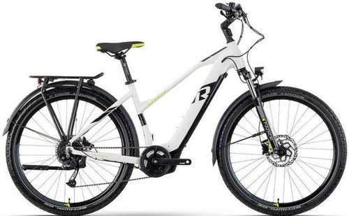 R Raymon E-Bike CrossRay E 5.0 Damen, 9 Gang Shimano Alivio RD-M3100 Schaltwerk, Mittelmotor, 500 Wh Akku