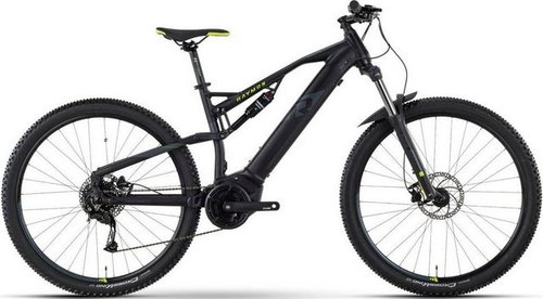 R Raymon E-Bike FullRay 130E 4.0, 9 Gang Tektro RD-M350 Schaltwerk, Mittelmotor, 500 Wh Akku