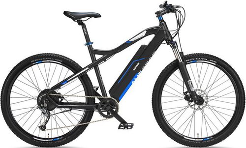 Telefunken E-Bike M924, 9 Gang Shimano Altus Schaltwerk, Kettenschaltung, Heckmotor, 504 Wh Akku, (36 V 504 Wh Akku, Geländebike off road, ca. 100 km Reichweite), Mountainbike MTB Elektrofahrrad, Pedelec, Damen Herren, 27,5 / 29 Zoll