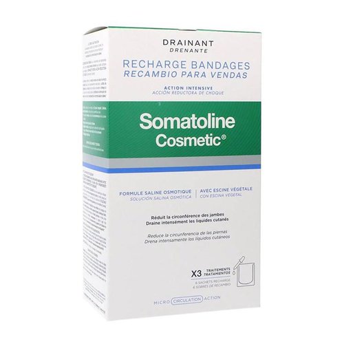 Somatoline Pack Drenante Recarga Bandage Durchsichtig