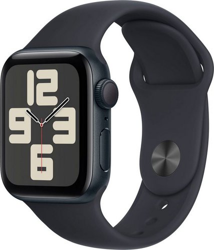 Apple Watch SE Aluminium Smartwatch (4 cm/1,57 Zoll, Watch OS 10), Sport Band