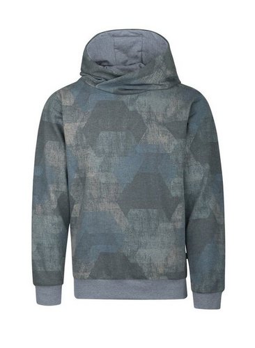 Trigema Kapuzensweatshirt Hoodie mit modischem Print-Muster