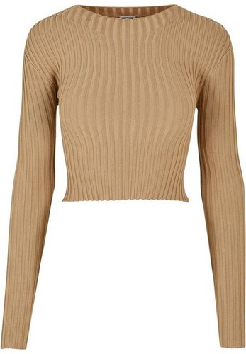 Urban Classics Sweater Damen Ladies Cropped Rib Knit Twisted Back Sweater (1-tlg)