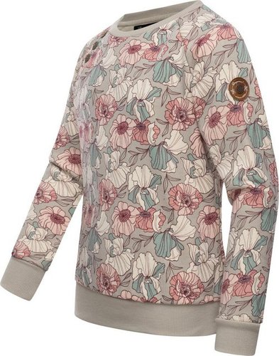 Ragwear Sweater Darinka Freesia stylisches Mädchen Sweatshirt mit Blumenmuster