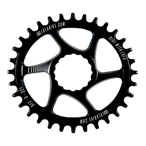 Lola Race Face Direct Mount Oval Chainring Schwarz 30t