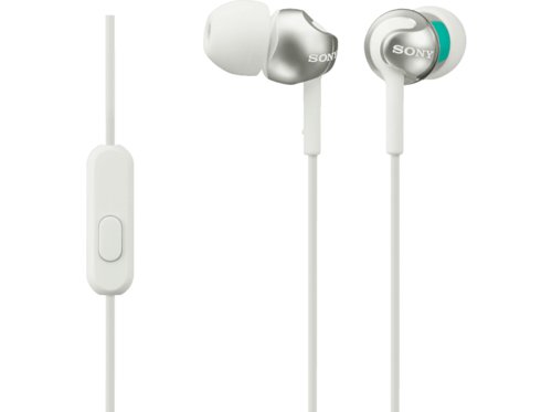 Sony MDR-EX110AP, In-ear Kopfhörer Weiß