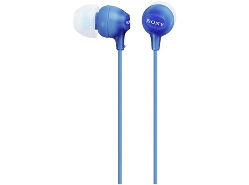 Sony MDR-EX15LP, In-ear Kopfhörer Blau