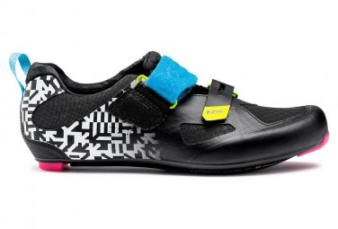 Northwave tribute 2 carbon road   triathlon schuhe weis schwarz multi