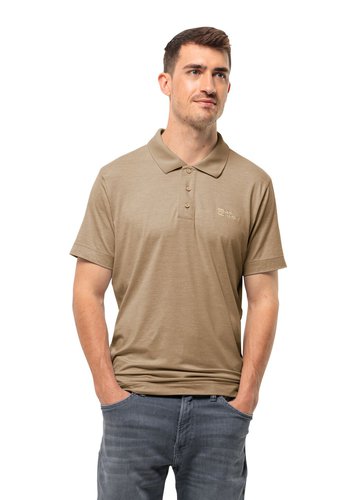 Jack Wolfskin Travel Polo Men Poloshirt Herren XXL sand storm sand storm