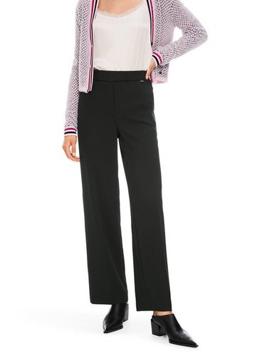 Marc Cain Schlupfhose Premium Damenmode Weit und mit Bügelfalte – Hose WASHINGTON