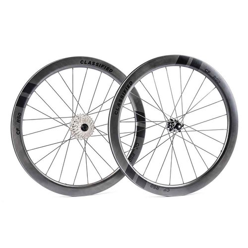 Classified R50 Cl Disc Tubeless 11s 11-32t Road Wheel Set Silber 12 x 100  12 x 142 mm  Powershift