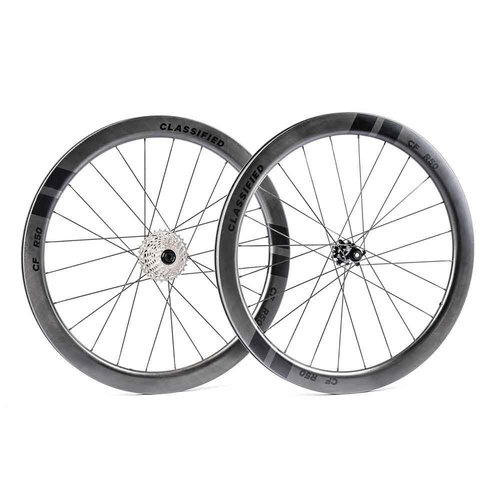 Classified R50 Cl Disc Tubeless 11s 11-34t Road Wheel Set Silber 12 x 100  12 x 142 mm  Powershift