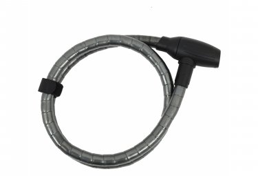 Massi buffalo spiralkabelschloss 18x1200mm grau