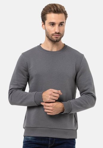 Cipo & Baxx Sweatshirt im stylischen Uni-Look